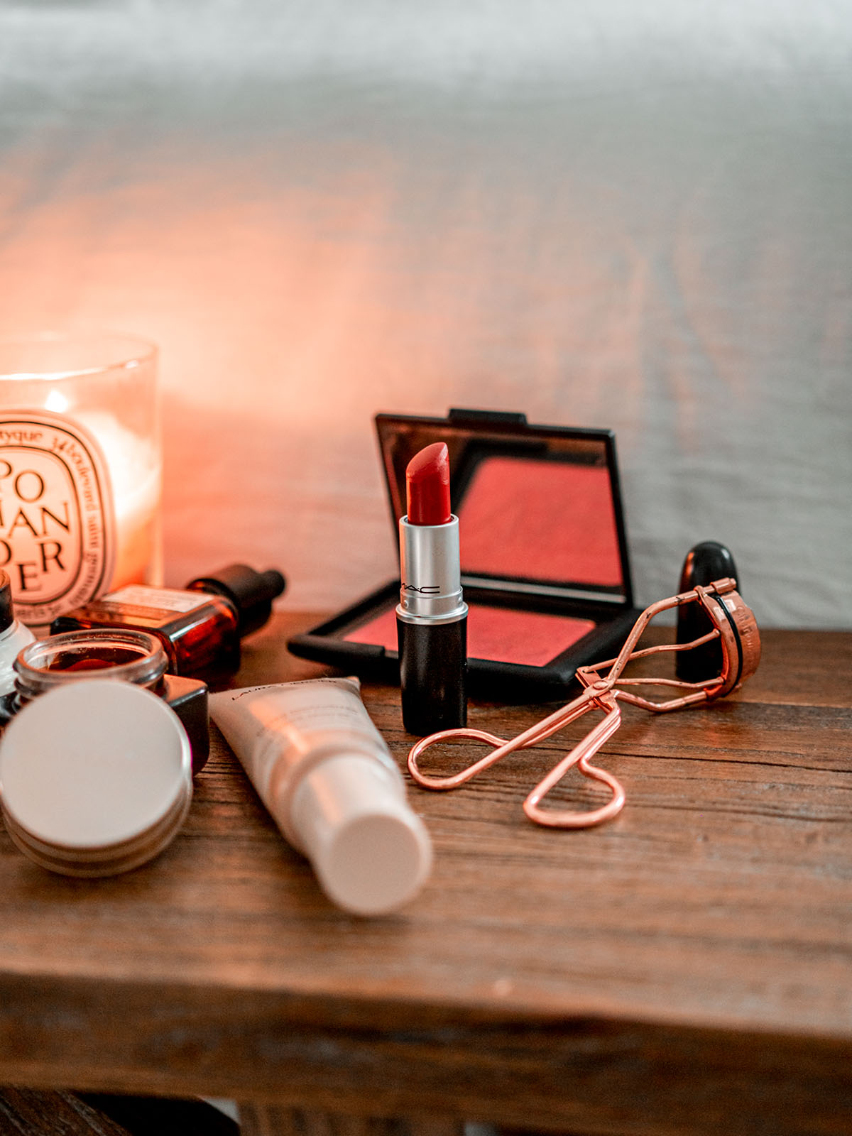 transitional beauty picks makeup skincare autumn autumnal winter dehydrated skin flat lay