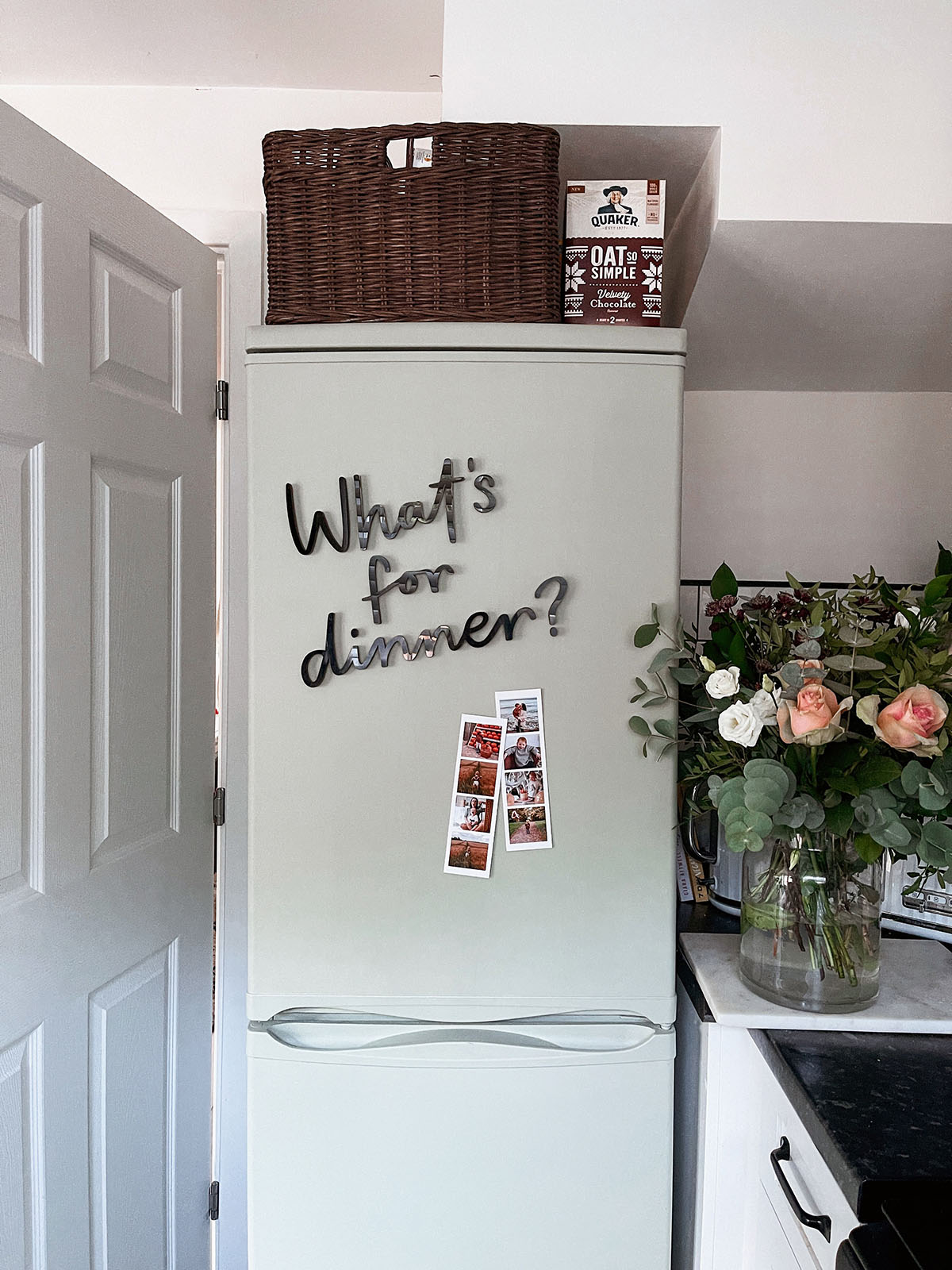 diy fridge makeover painting paint magnet sign painted refrigerator