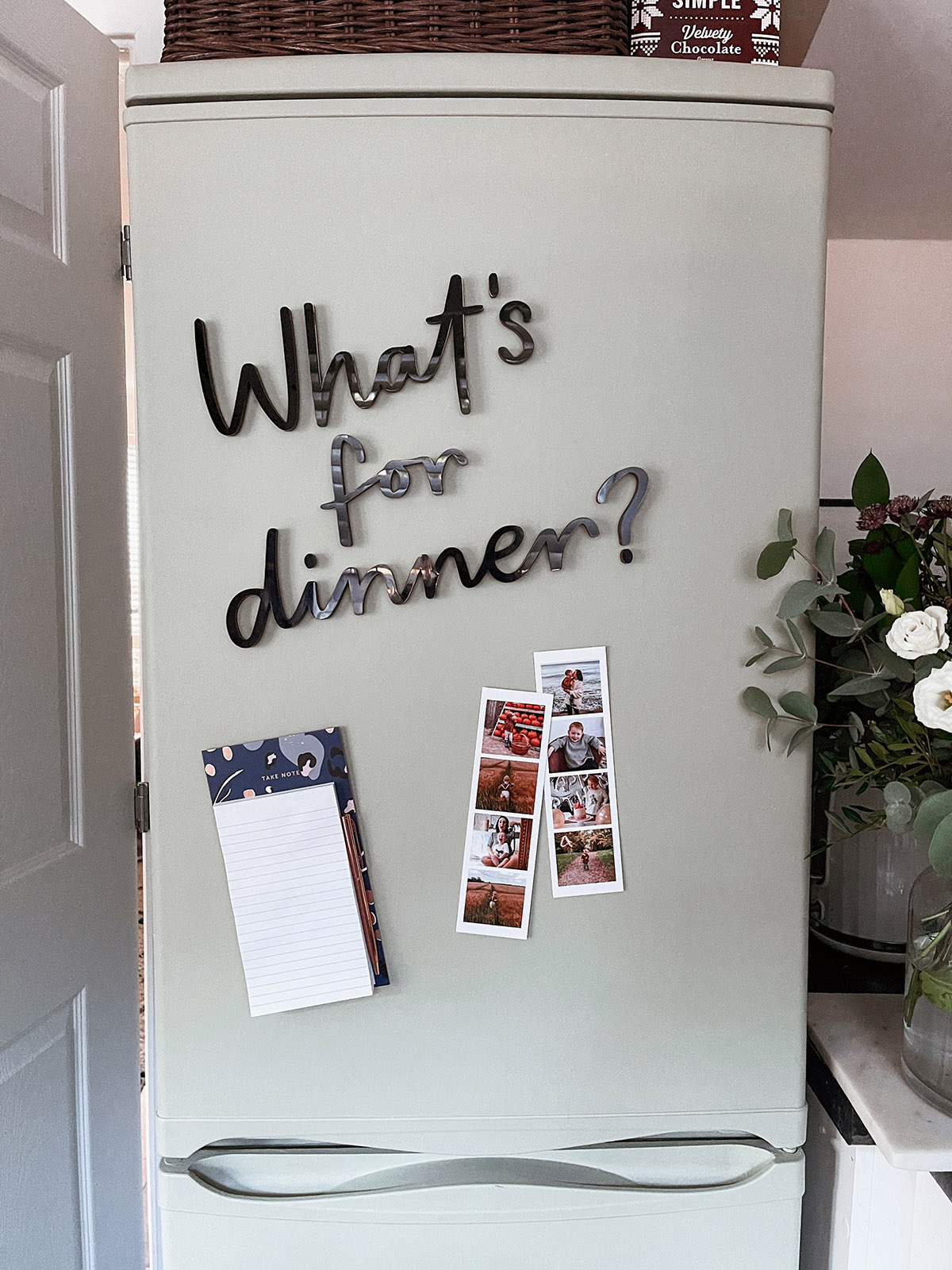 diy fridge makeover painting paint magnet sign painted refrigerator