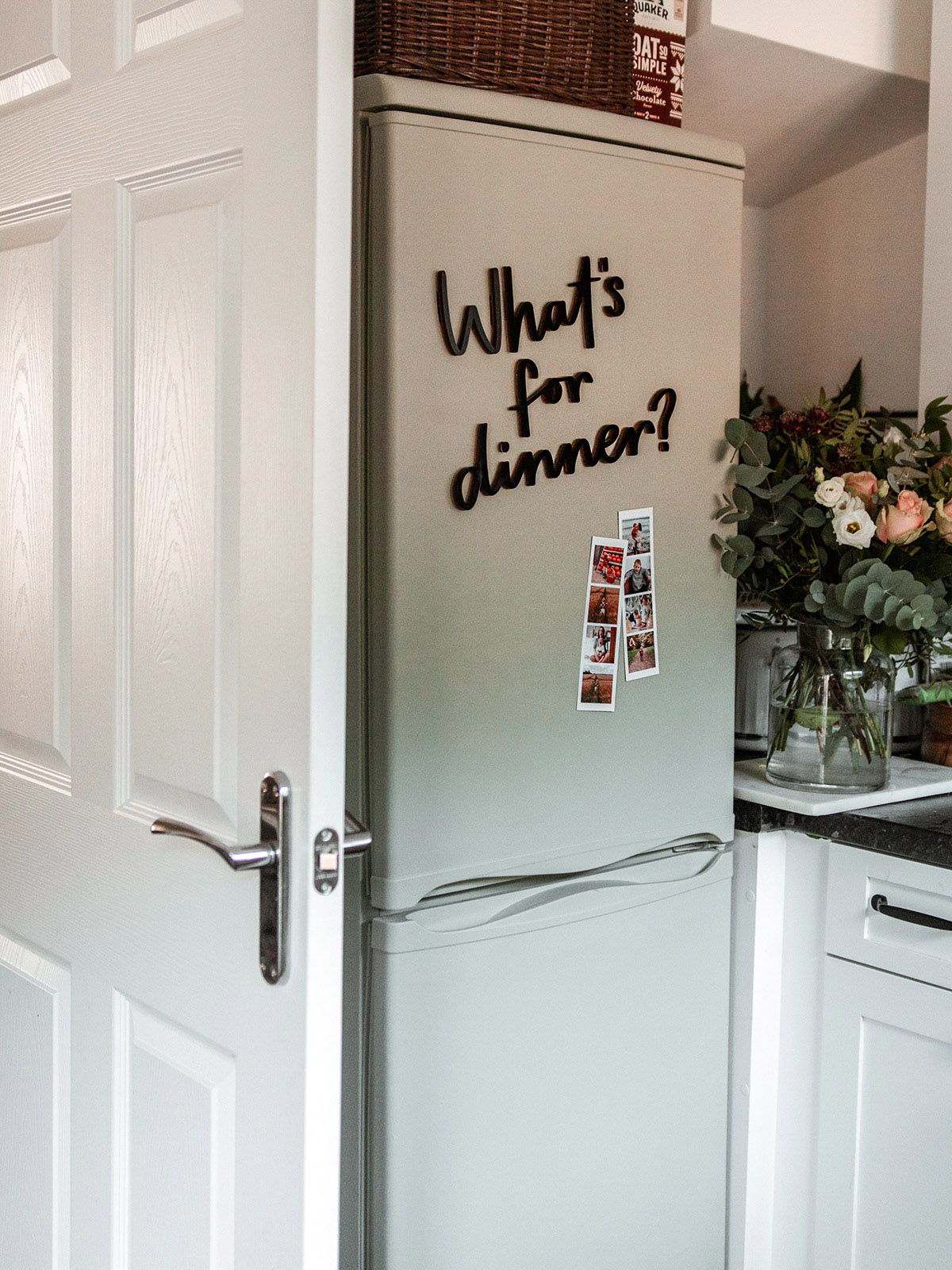 diy fridge makeover painting paint magnet sign painted refrigerator