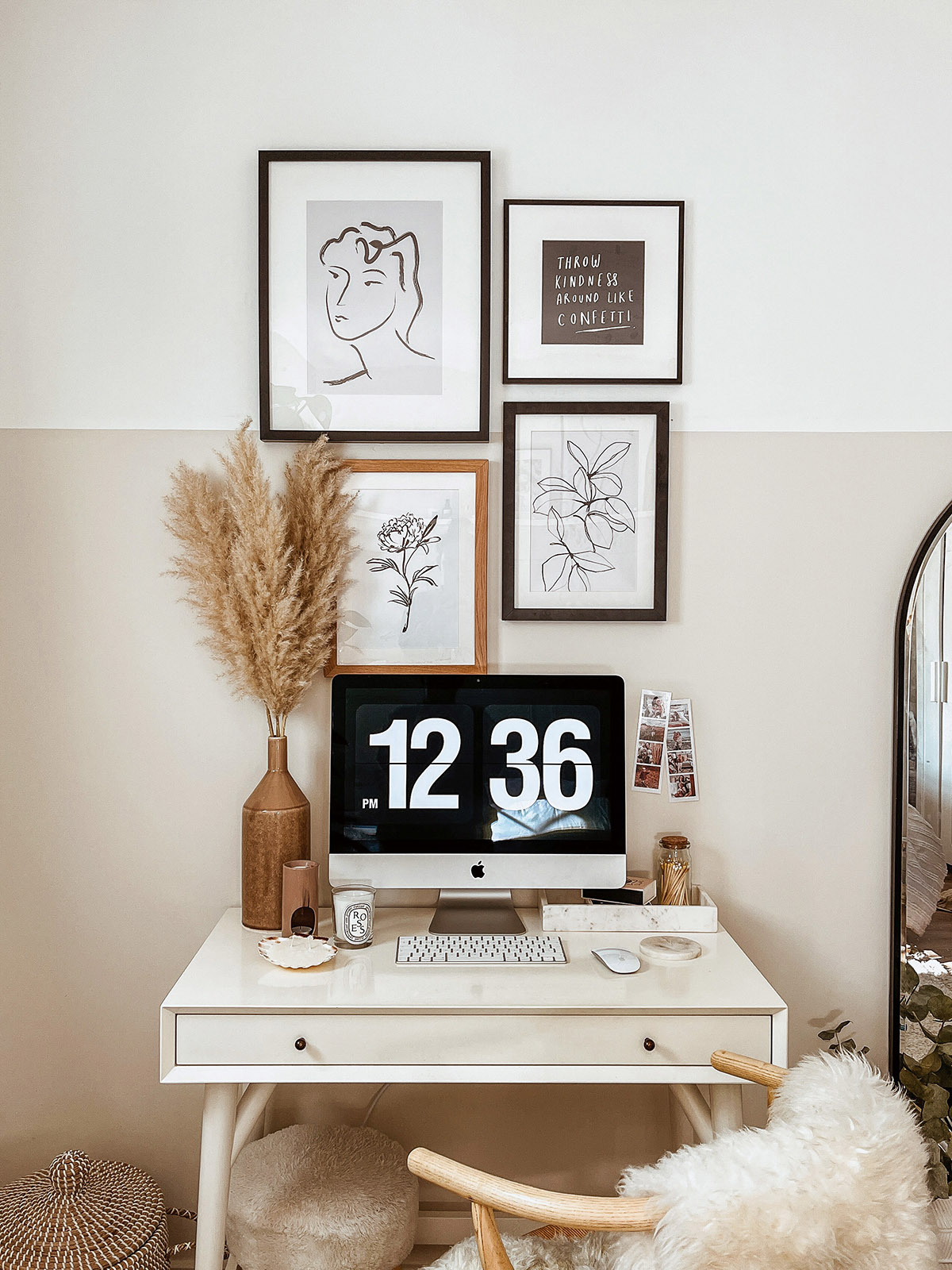 how to create a gallery wall lounge picture frames framed prints assortment colours