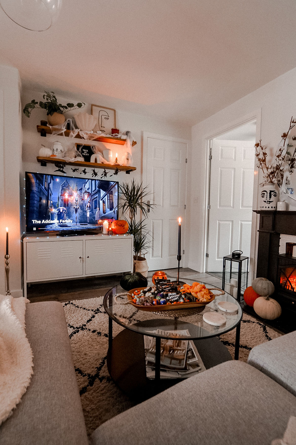 halloween movie night halloween movie night evening spooky snack board