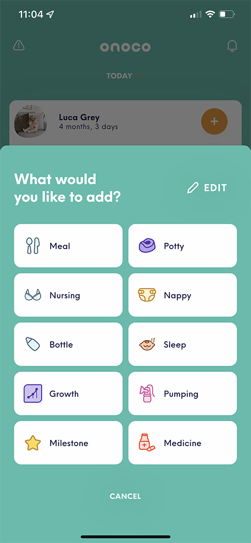 Onoco review easier parenting app tracking baby