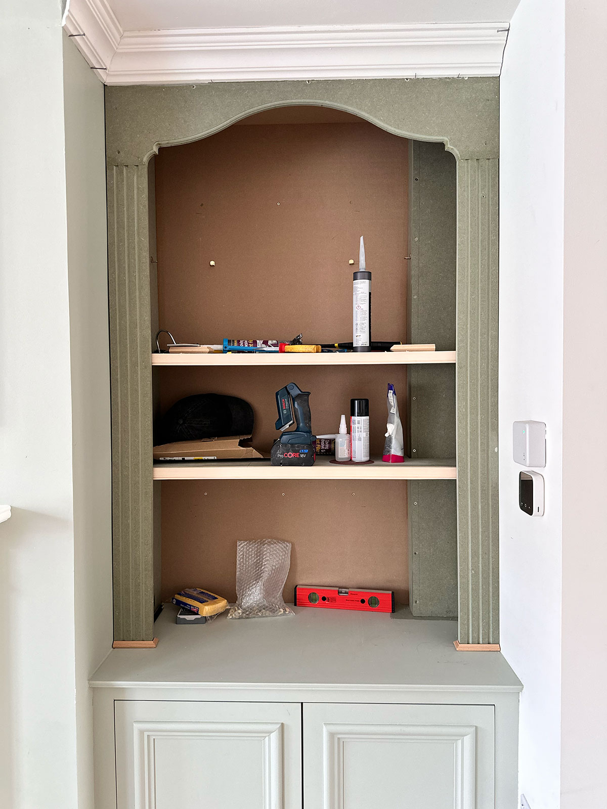 the process of building our alcove units