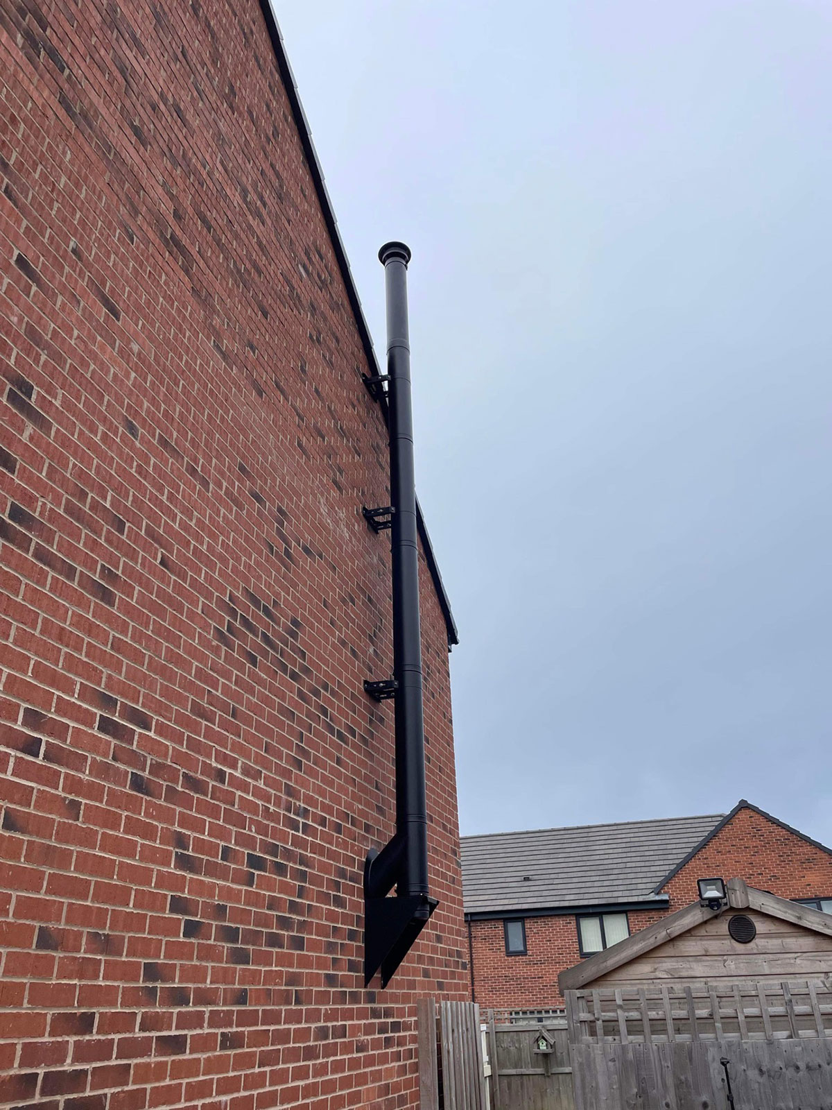 the process of adding a log burner to our new build